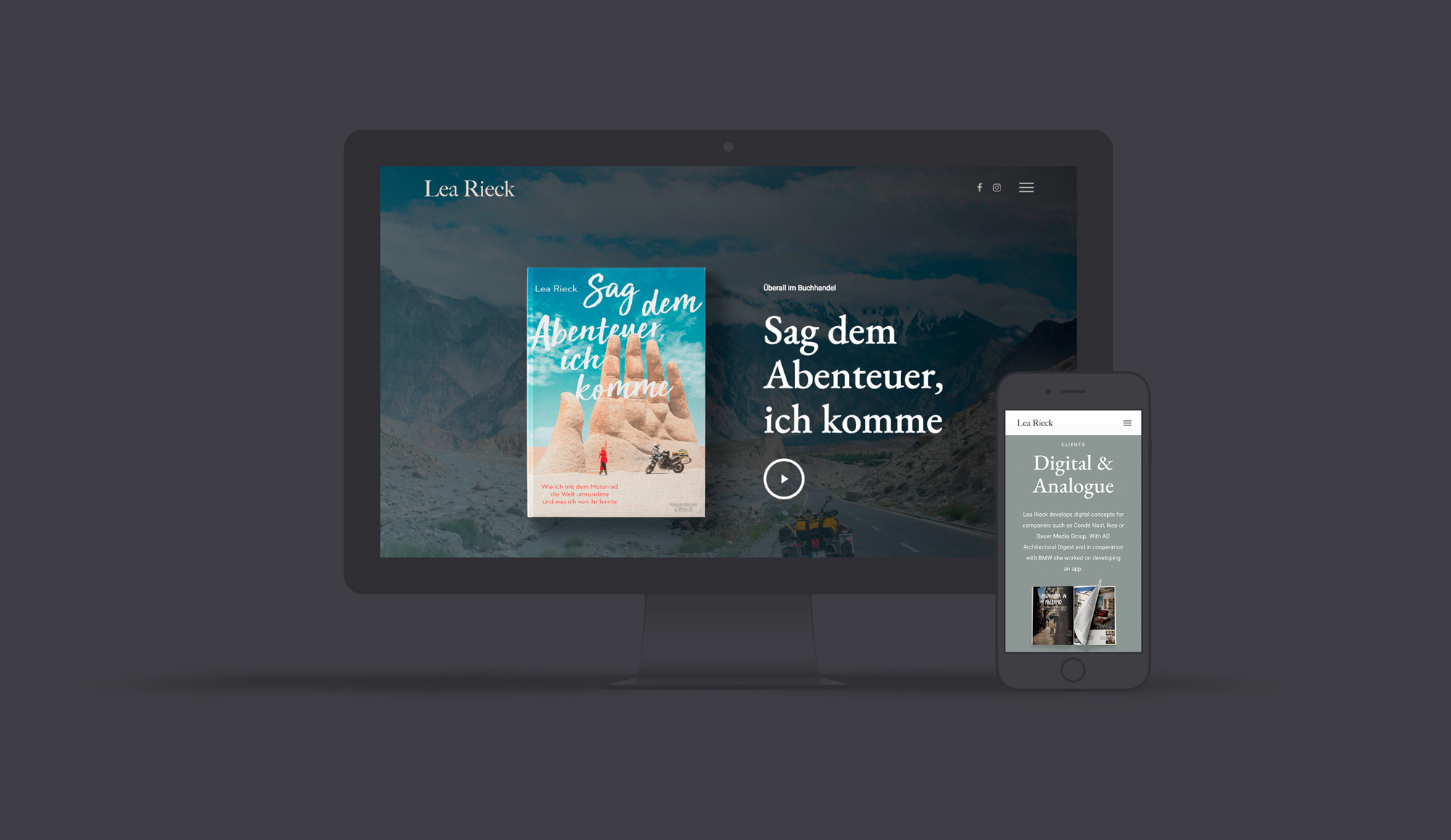 Lea Rieck Website designed by Tobias Heumann