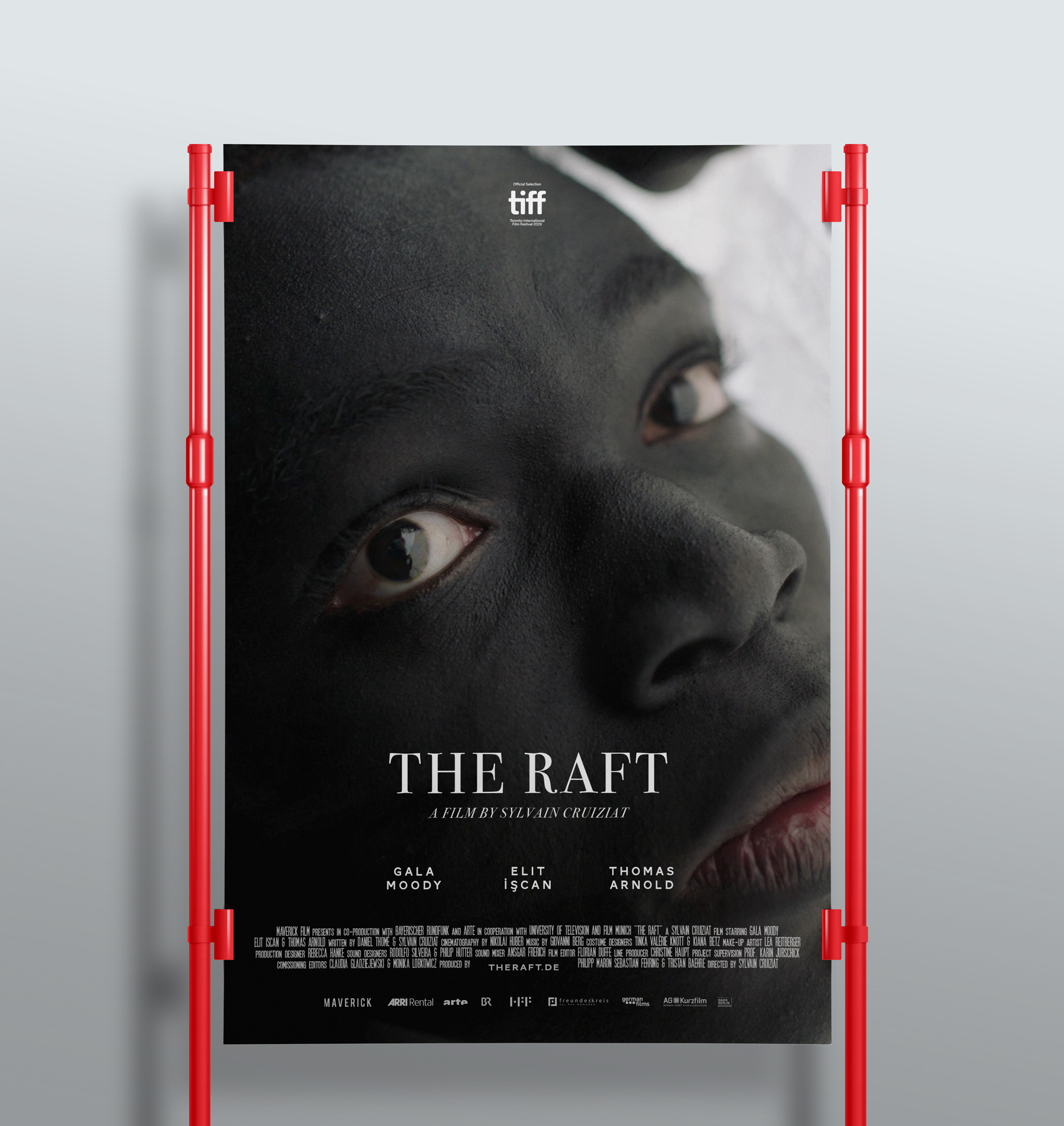 The Raft movie poster designed by Tobias Heumann